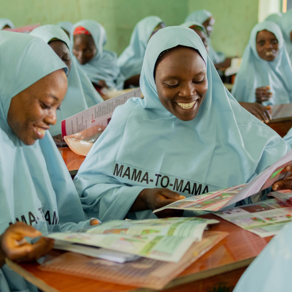 Image of Care and connection through MMS in Nigeria. 